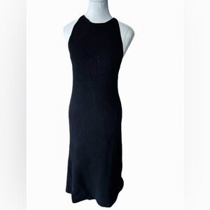 Knit Black Dress SELECTED FEMME Sleeveless Black 90% Cotton Sweater Dress Small